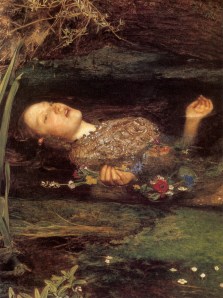 J. E. Millais le agregó la amapola en su traducción pictórica.